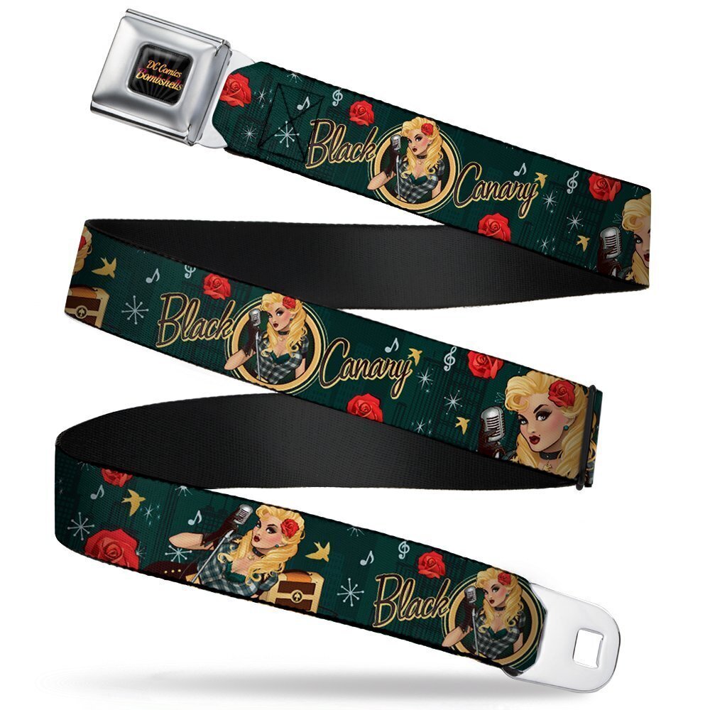 8840 Seatbelt Belt DC Bombshell Black Canary XL